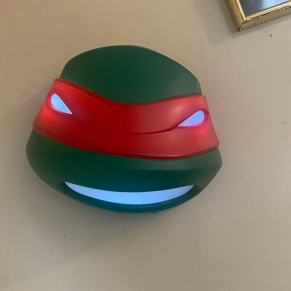 nickelodeon teenage mutant ninja turtles Raphael  Wall Mask LED 3D Deco Light